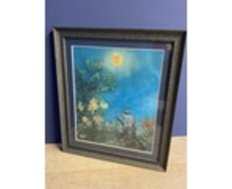 ANDREW BIRTLES, C20th, mixed media, "Botanical Gardens " framed and glazed, signed lower right, 55 x 45 (label verso Exhibiti