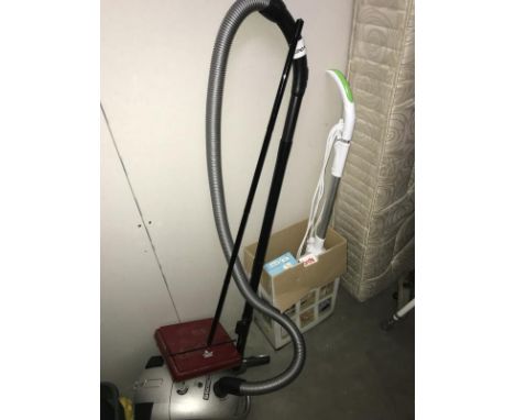 A Powerline hoover, carpet sweeper &amp; 1 other item