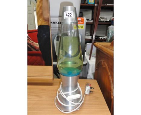 A lava lamp