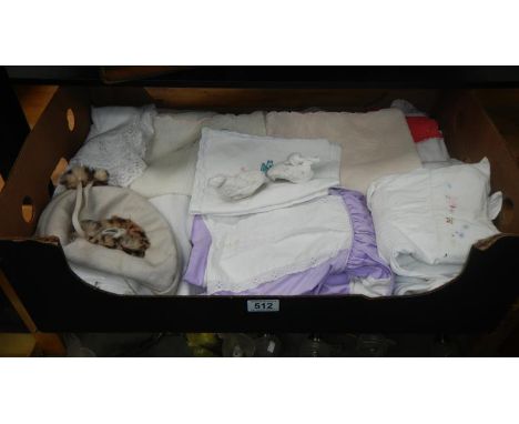 A collection of vintage baby clothes