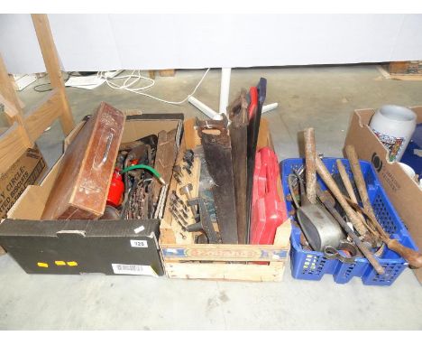 3 boxes of assorted tools
