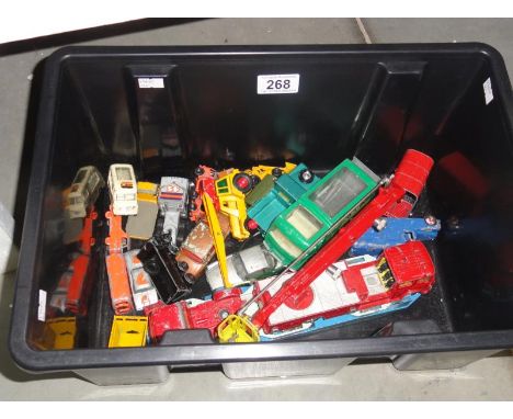 A collection of play worn Die-Cast model toy vehicles including Lesney, Dinky, Corgi & Matchbox etc.