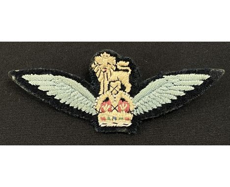 WW2 British Army Air Corps Glider Pilot Wings. 95mm Half size version. Originally worn by a Polish Glider Pilot in WW2. He mo