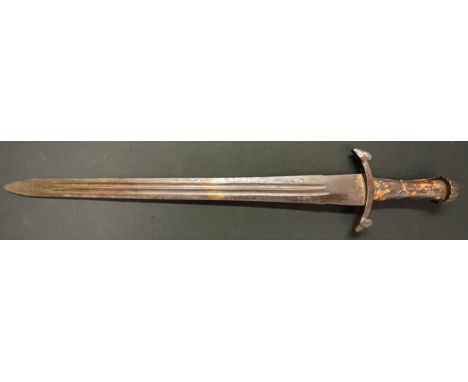 Sword by the German theatrical costume makers "Verch &amp; Flothow, Charlottenburg" with double edged double fullered blade 7