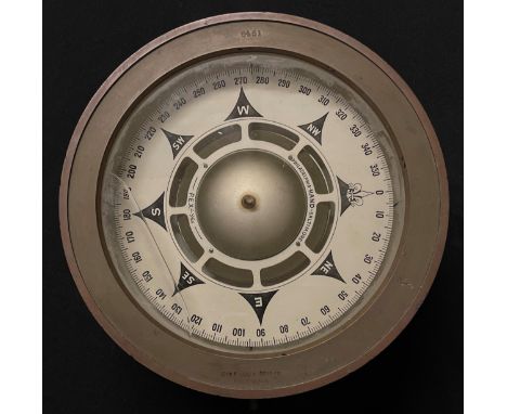 WW2 American Ship's Compass taken from a US Liberty Ship. Maker marked "John Hand &amp; Sons Co. Philadelphia". Serial number