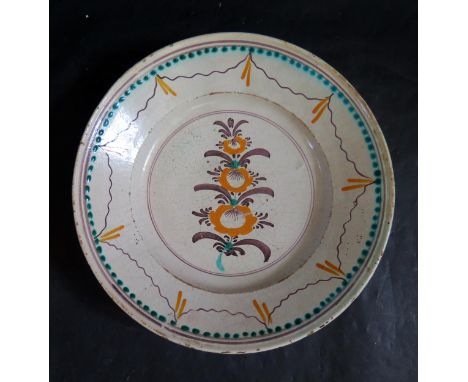 A Slovakian Faience Pottery Bowl, c. 19th century, 29cm diam. Collection of Mark M. Luboshinksky 