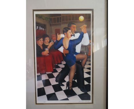 Beryl Cook OBE 1926 - 2008, Tango Dancers, Signed and Numbered 229/650, Lithograph published by Alexander Gallery Publication