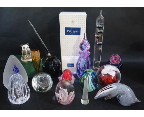 A Selection of Caithness, Wedgewood and other Paperweights etc. 