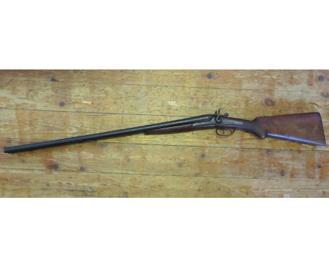 A Hammer Percussion Twin Barrel 12 Bore Shotgun