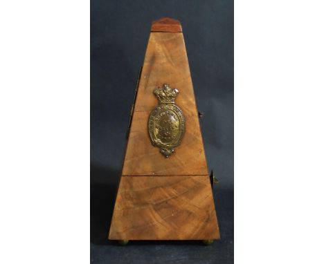 A Metronome de Maelzel in a walnut case, running 