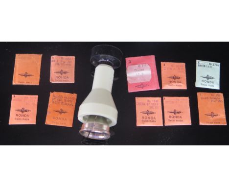 An Omega  Glass Extracting Tool and RONDA Omega, Cyma, Oris, Smith and other winding stems, A Selection of Watch Tools includ