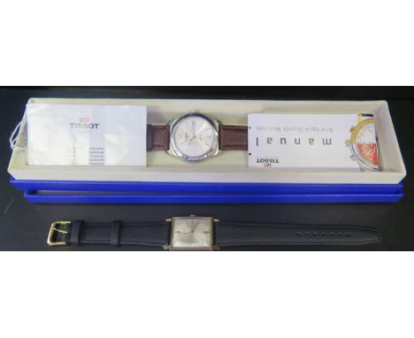 A TISSOT Gent's Wristwatch, boxed and with papers, running and TIMEX manual wristwatch 