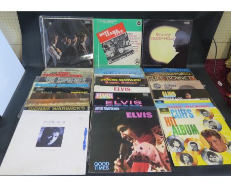 A Selection of 1960's LP Records including Rolling Stones and Bob Dylan