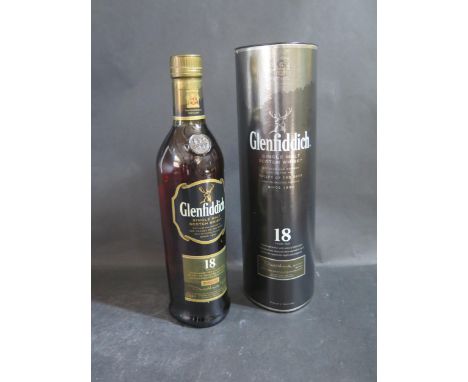 A Bottle of Glenfiddich 18 Year Old Scotch Whisky 