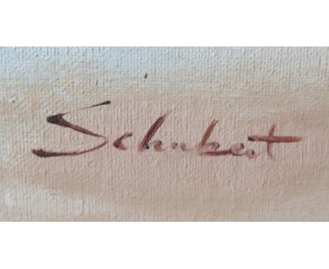 Schubert, C20th German Artist, Seascape, Signed, Oil on Canvas, 91 x 60, Framed