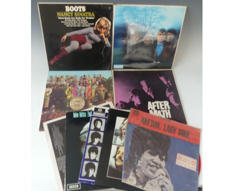 Vinyl Records; four original The Rolling Stones LP's, all unboxed Decca Mono, 'Between the Buttons', LK 4852, 'After-Math', L