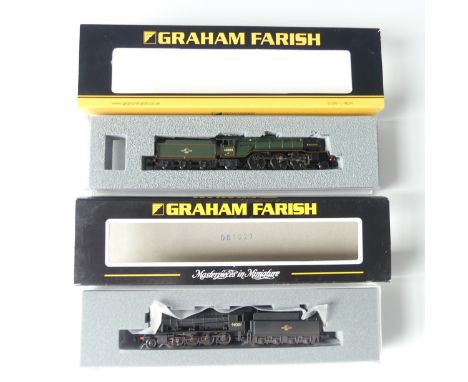 A Graham Farish by Bachmann N gauge 372-427 WD Austerity Class 90201 tender locomotive, BR black, late crest, weathered, and 