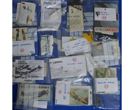 Over 100 unboxed Airfix model Aircraft kits, all kits are individually packaged and labeled with instructions, box 1 contains