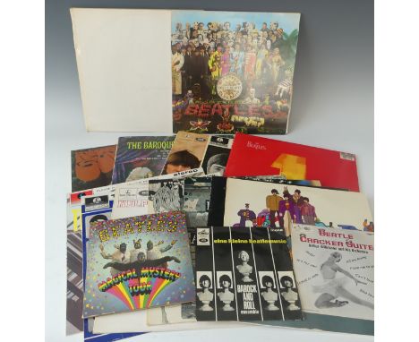 Vinyl Records; The Beatles, a quantity of original LP's and other compilations, including 'The White Album' PCS 7067/6, no. 0