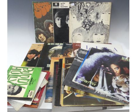 Vinyl Records; A quantity of mostly original LP's, including four by The Beatles, 'Revolver', PCS 7009, 'With the Beatles', P