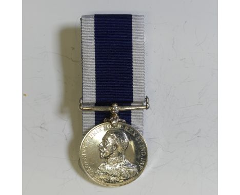 George V Royal Navy Long Service and Good Conduct Medal, awarded to 193563 PO CL2 W Steven HM Coastguard. William Stephens wa