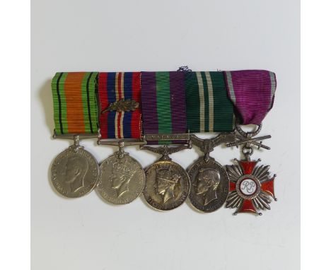 World War II and later medal group, comprising Defence and War Medal (MID Oakleaf emblem), General Service Medal with clasp M