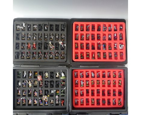 A quantity of Games Workshop War Hammer gaming figures and items, including two games workshop cases of figures (some painted