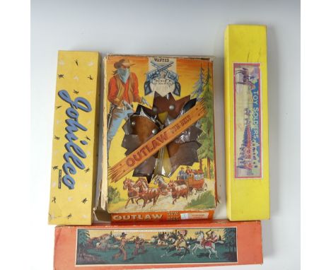 3 sets of Johillco (John Hill and co) lead cowboys and Indians, all in original boxes, 1 set of native Americans (in varying 