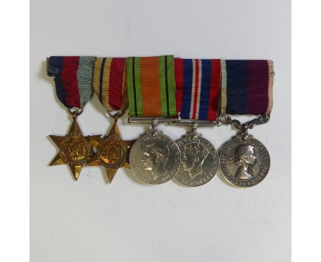 RAF World War II and later group comprising 1939-45 Star, Africa Star, Defence and War medals, together with a Royal Air Forc