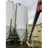 50,000 LB Capacity Bushnell Grain Silo, Approx. 10' Diameter (Located in Bridgewat | Rig Fee $3500