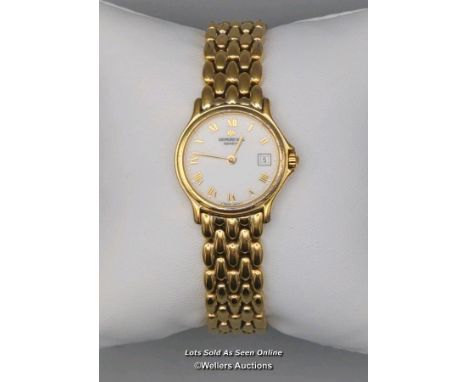 RAYMOND WEIL 5368 / Z821842 LADIES CIRCULAR DIAL GOLD COLOUR WATCH WITH BRACELET STRAP, CASE DIAMETER 23MM  / WITHOUT BOX &am