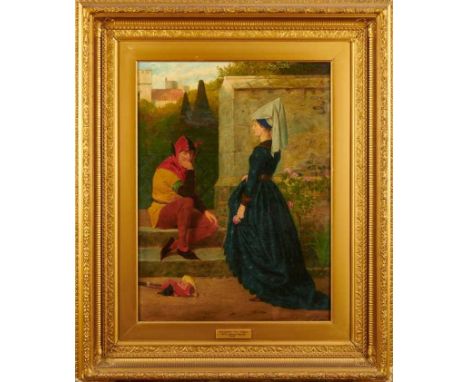 Henry Stacy Marks (1829-1898) oil on canvas - "What ails the Jester?", signed, titled and inscribed verso, 61cm x 46cm, in gi