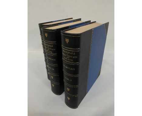 John Guille Millais - The Mammals of Great Britain and Ireland, 3 vols. 1905 first edition, numbered 75 from an edition of 10