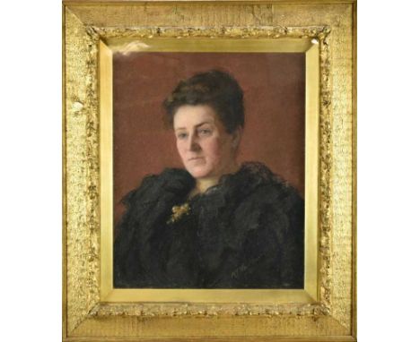 Mary V. Wheelhouse, late 19th century, pastel on paper - Portrait of a Lady, signed and dated '99, 44cm x 54cm, in orignal gi