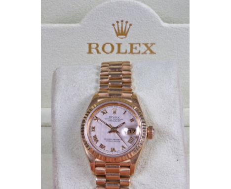 An 18 carat gold Rolex Datejust ladies wristwatch, model no. 79178, case no. K130XXX, circa 2000, the signed triangular patte