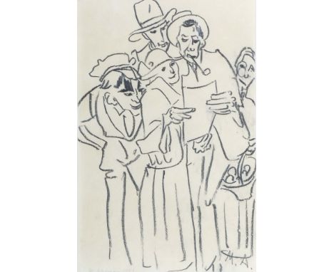 Ackermann, MaxBerlin 1887 - 1975 Unterlengenhardt, Maler und Grafiker, Stud. an der Kunstschule Weimar bei van de Velde, bei 