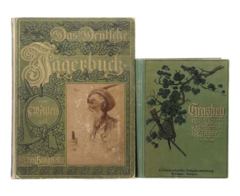 2 Jagd-BücherAllers &amp; Ganghofer, Das Deutsche Jägerbuch, Stuttgart/Berlin/Leipzig, Union Deitsche Verlagsgesellschaft, o.