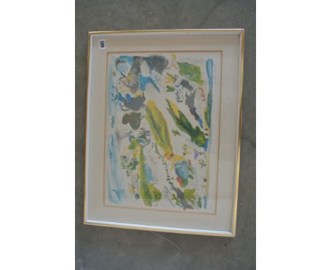 Lithograph by Anders Fogelin (Sweden 1933-1982) 40cm x 50cm including frame - 3 of 110