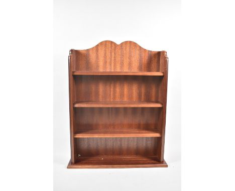 A Modern Wall Hanging Four Shelf Display, 50cm high and 36cm wide 