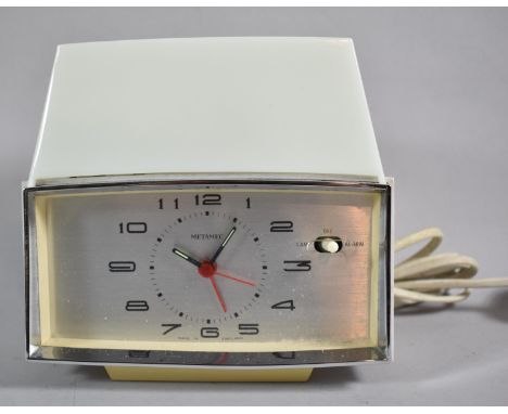 A 1970's Metamec Bedside Alarm Clock 