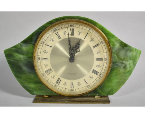 A Mid 20th Century Mantle Clock by Westclox with Battery Movement, 23cm wide 
