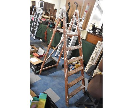 A Vintage Five Step Step Ladder 