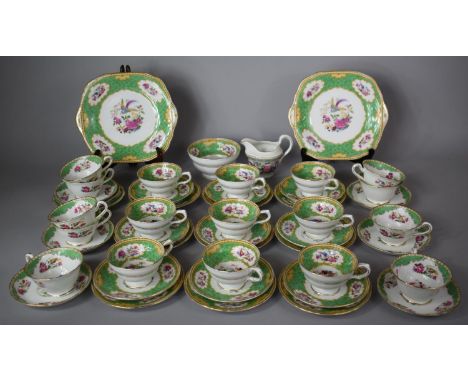 A Collection of Various Exotic Bird Decorated Teawares to include Cups, Saucers Etc 