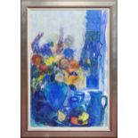 * ANN ORAM RSW (SCOTTISH b. 1956), MIDNIGHT STILL LIFE