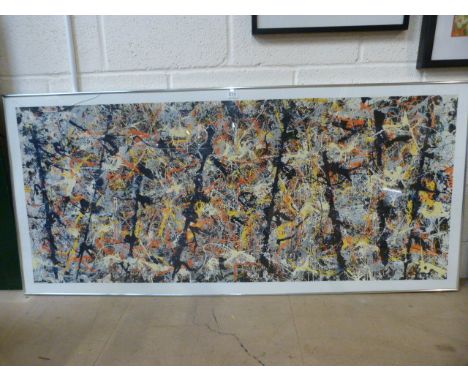 Jackson Pollock - Large print in modern frame