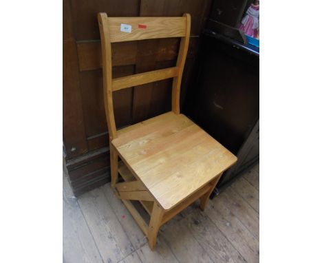 Handmade Deal chair with storage shelf under