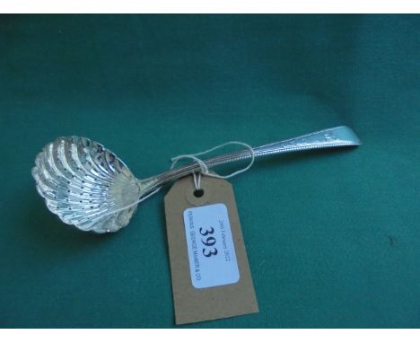 Fine Georgian sifter ladle (London 1804, Ealey/Fearn)