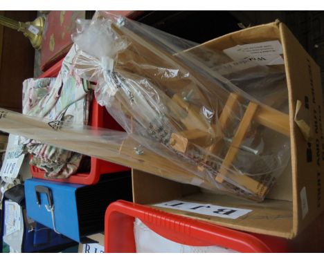 Assorted craft frames easel etc.
