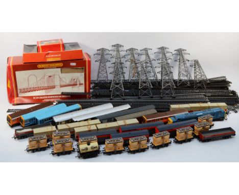 An assortment of Hornby and Lima railway accessories, to include, a Lima Intercity 125 train set (incomplete), together with 