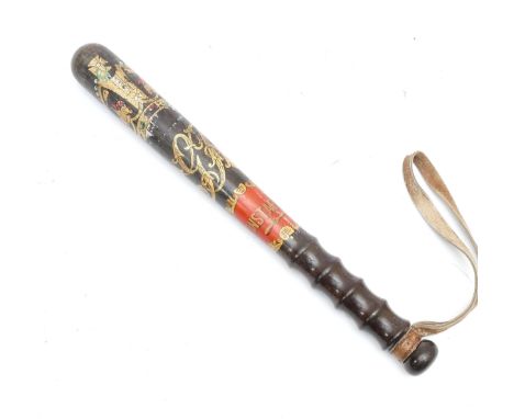 A George V Police truncheon, Crown over GR over Constable, 38cm
